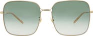 Gucci 60mm Oversize Rectangle Sunglasses
