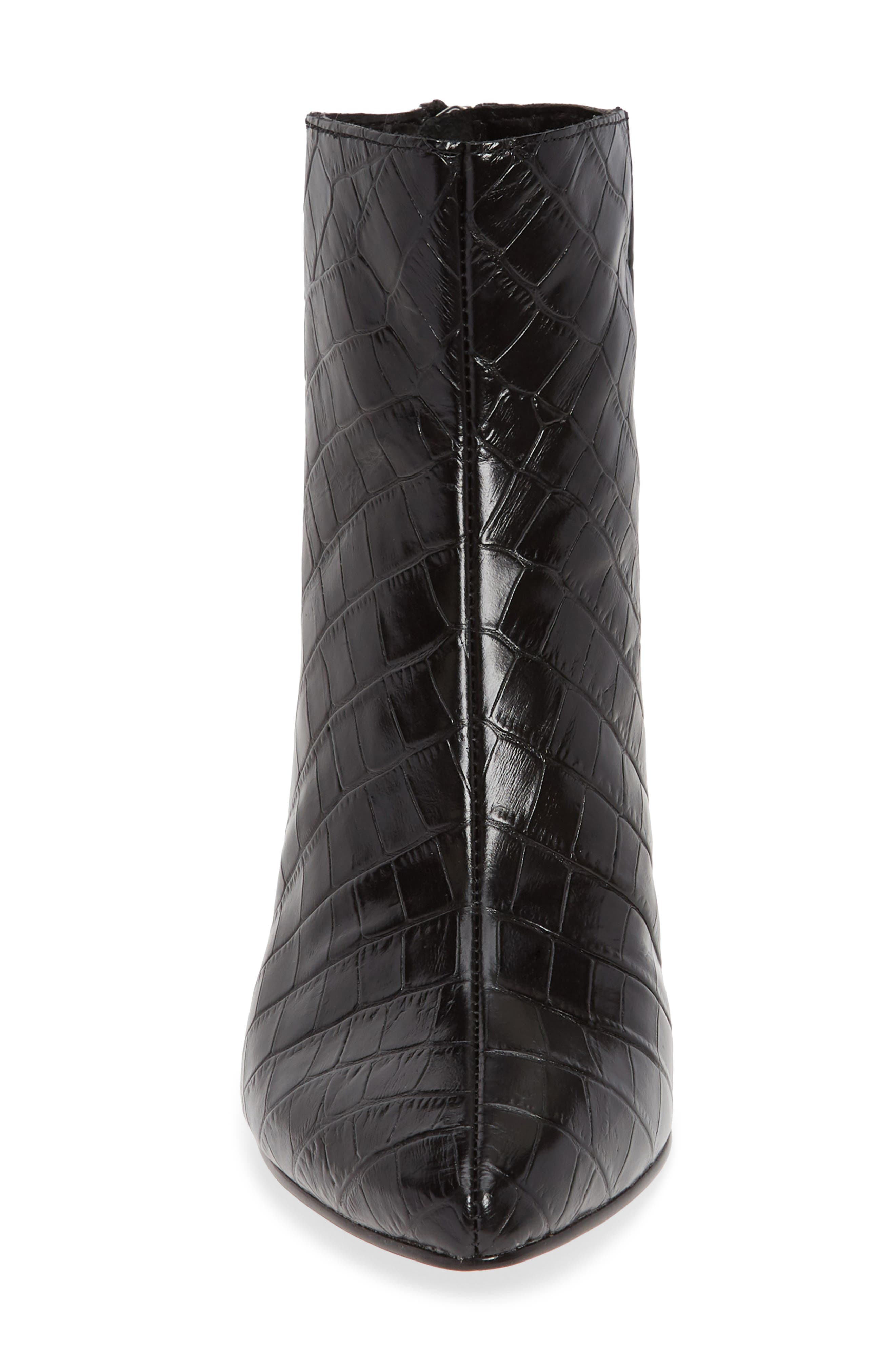 Coltyn Bootie, Alternate, color, NOIR CROCO LEATHER