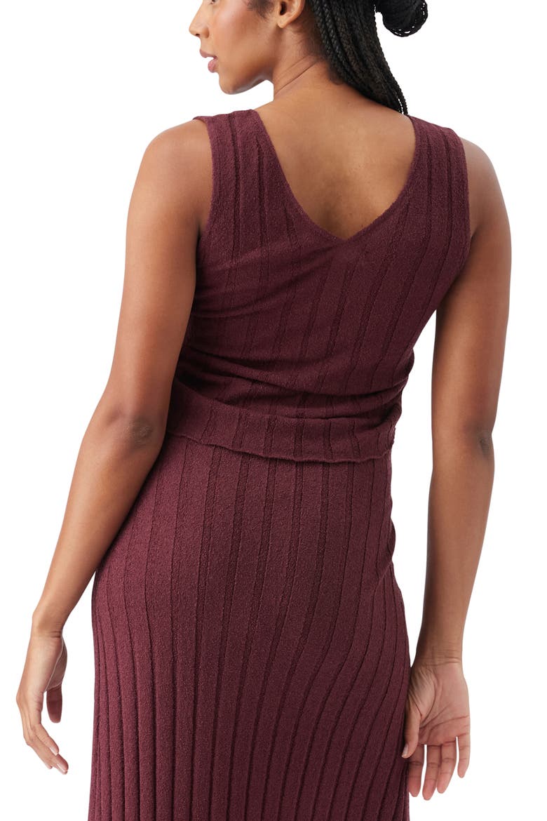 Misha Rib Knit Tank, Alternate, color, Maroon