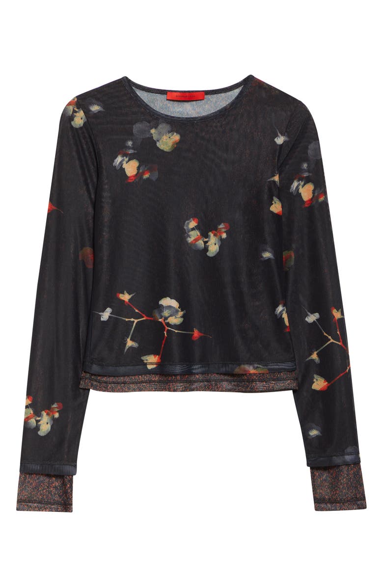 Eckhaus Latta Duet Double Layer Micromesh Top, Alternate, color,