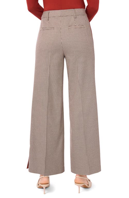 Halogen ® Side Stripe Houndstooth Pants In White