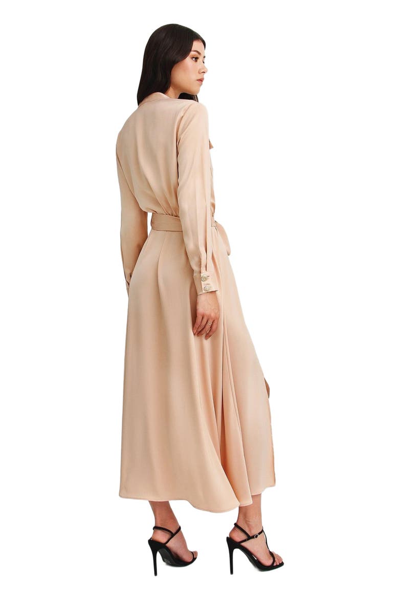 Lover To Lover Maxi Shirt Dress, Alternate, color, Champagne