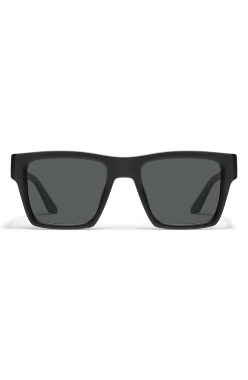 Quay Fast Lane 43mm Square Sunglasses In Black