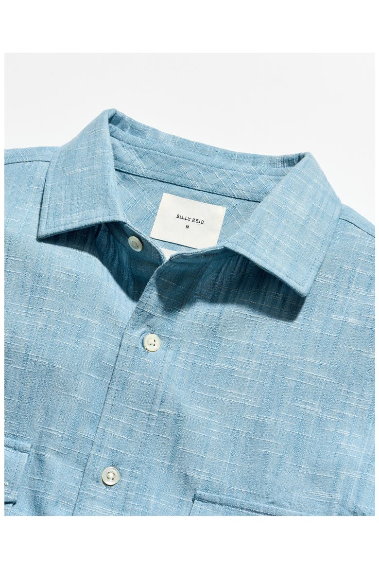 Scout Slub Cotton Button-Up Shirt, Alternate, color, STEEL BLUE