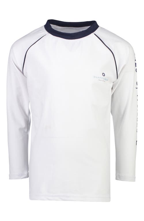 Snapper Rock Compass Rashguard in White  product
