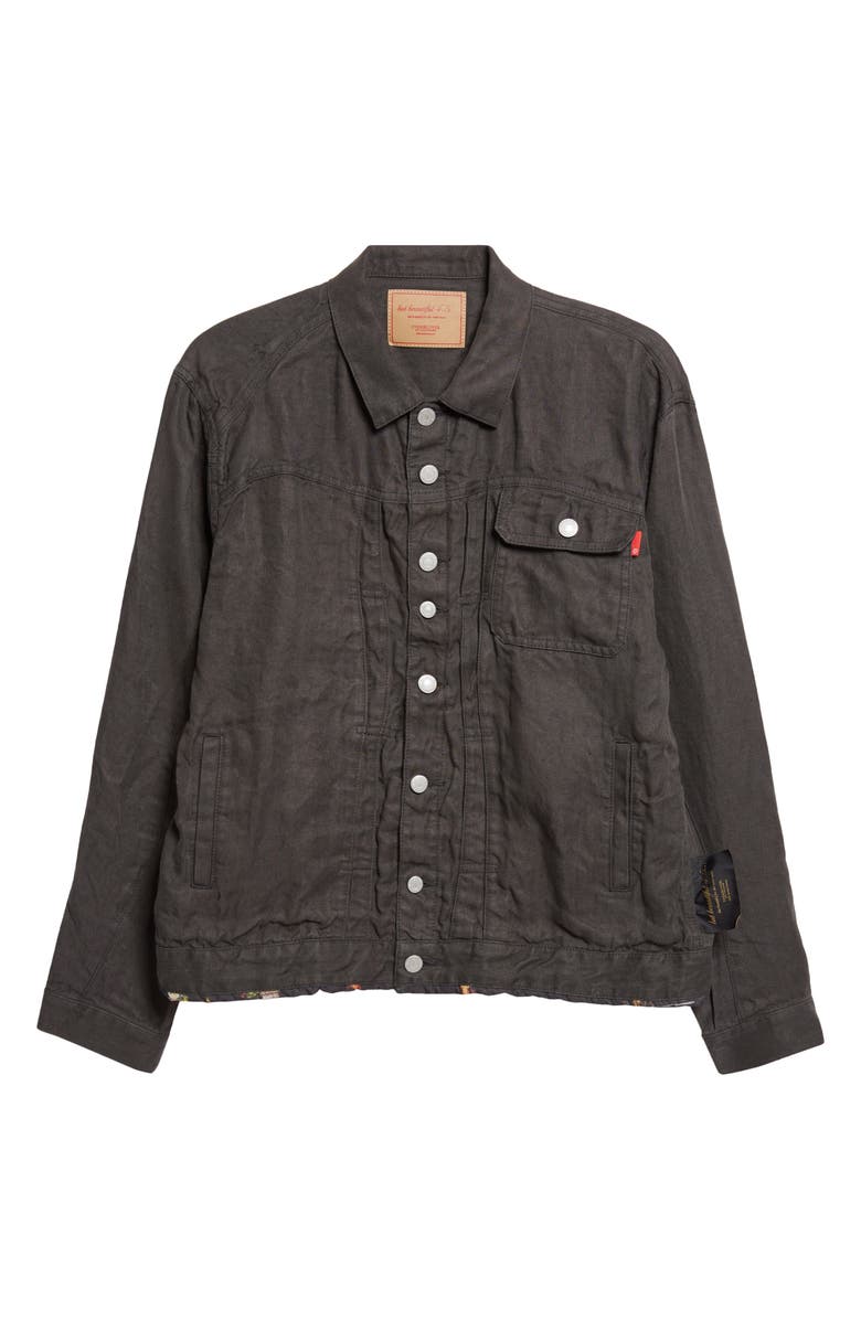 Undercover Linen Denim Jacket, Main, color, 