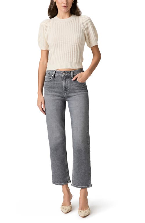 Paige Mason Mid Rise Ankle Straight Leg Jeans In Multi