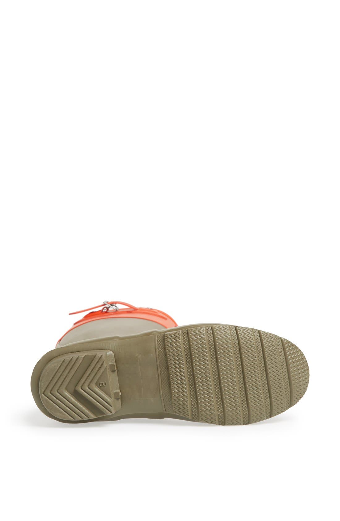 'Original Colorblock' Rain Boot, Alternate, color, OLIVE/ CLEMENTINE