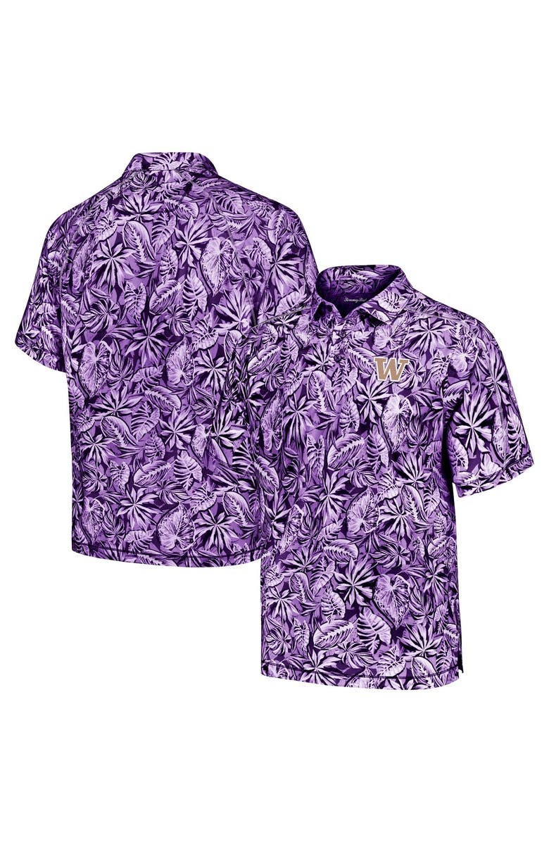 Tommy Bahama Men's Tommy Bahama Purple Washington Huskies Tropical Score IslandZone Polo, Alternate, color, 