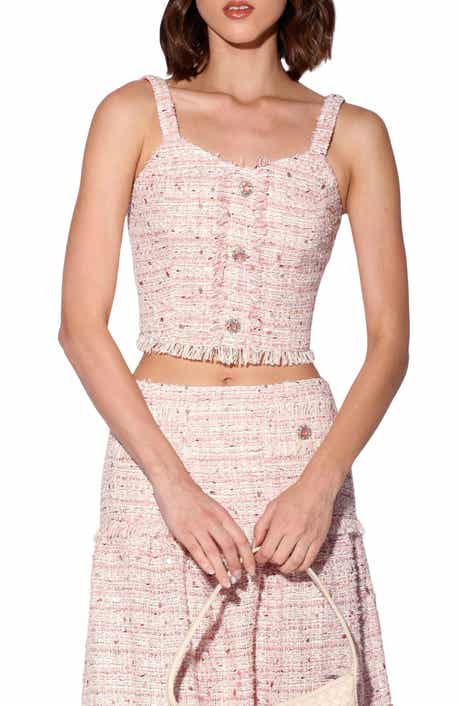 Aria Tweed Crop Top