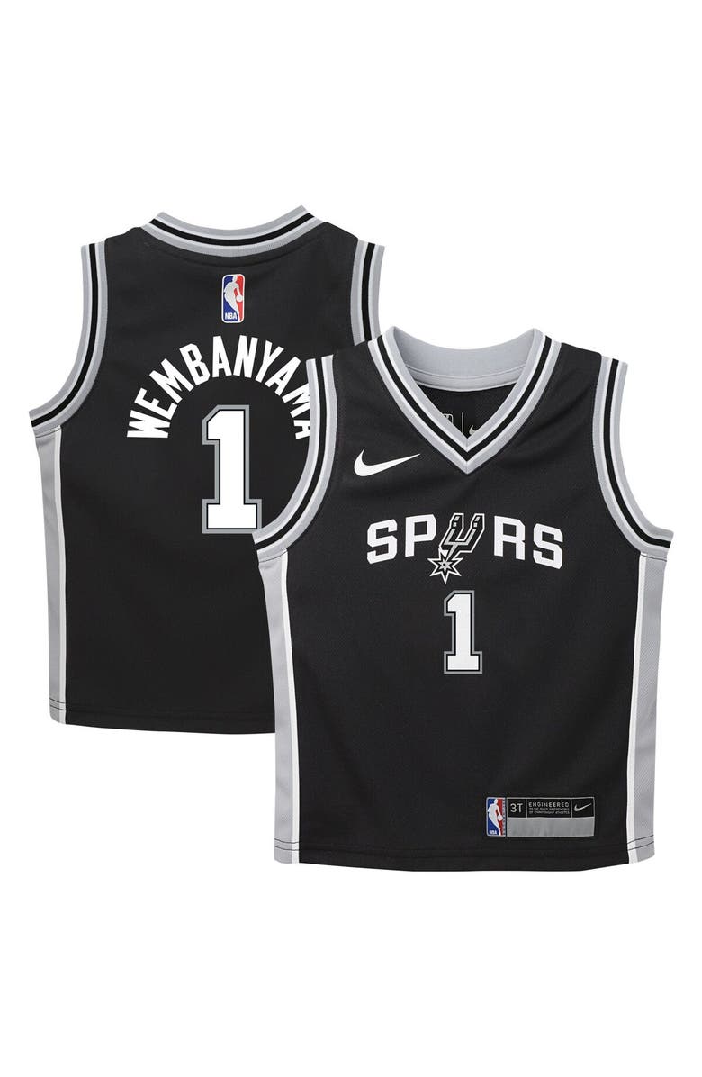 Nike Toddler Nike Victor Wembanyama Black San Antonio Spurs Swingman Player Jersey - Icon Edition, Main, color, Black