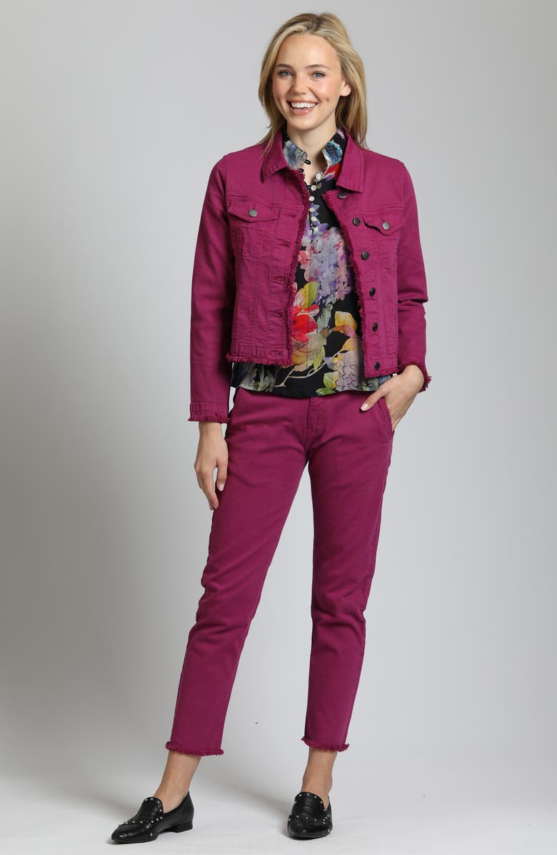 APNY Frayed Denim Jacket, Alternate, color, 