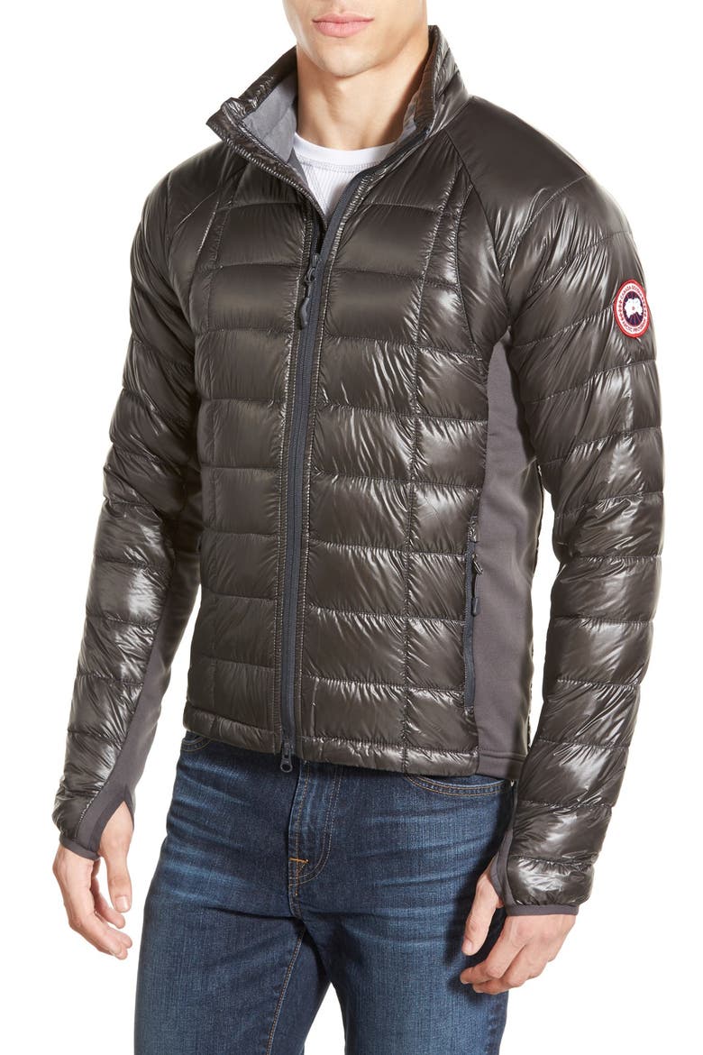'Hybridge™ Lite' Slim Fit Packable Jacket, Main, color, GRAPHITE