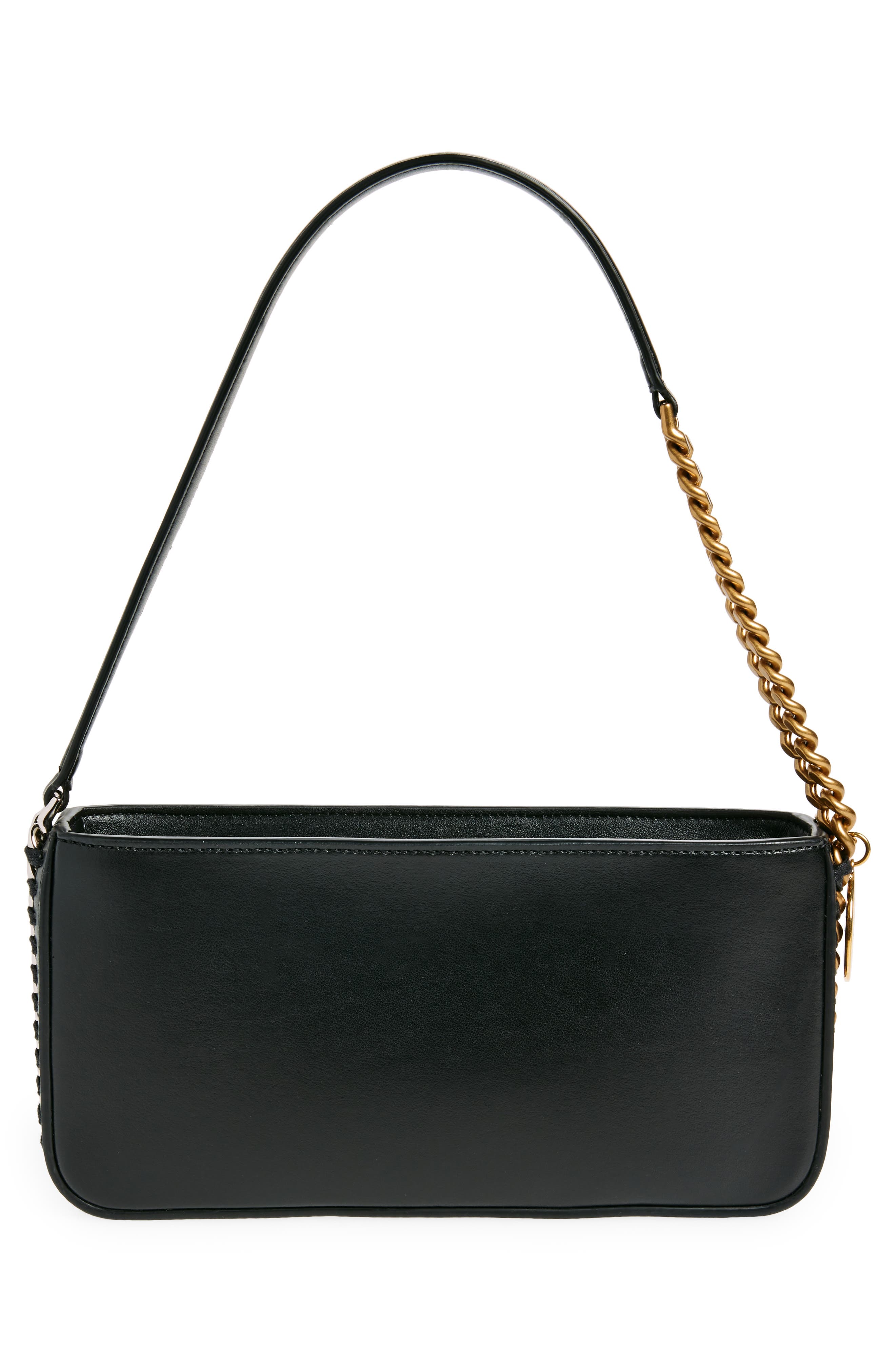 Stella McCartney Chain Faux Leather Shoulder Bag, Alternate, color, 