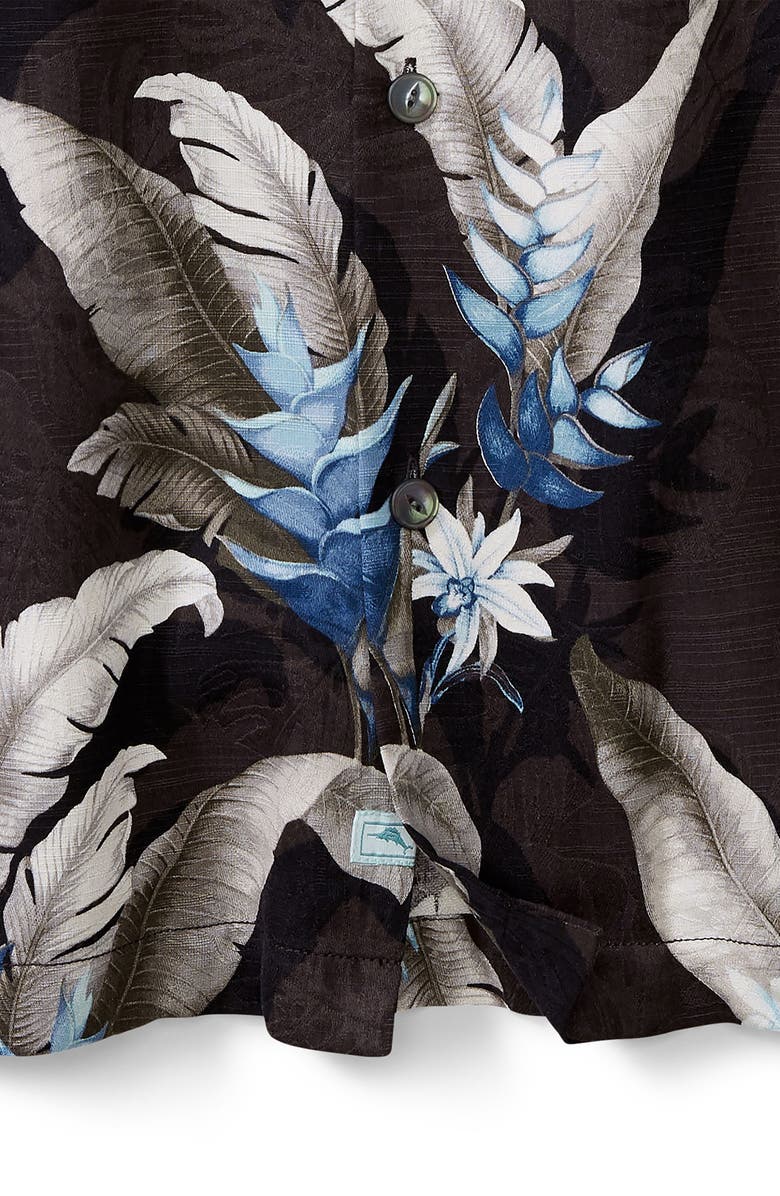 Tommy Bahama Montego Blooms Tropical Short Sleeve Silk Button-Up Shirt, Alternate, color,