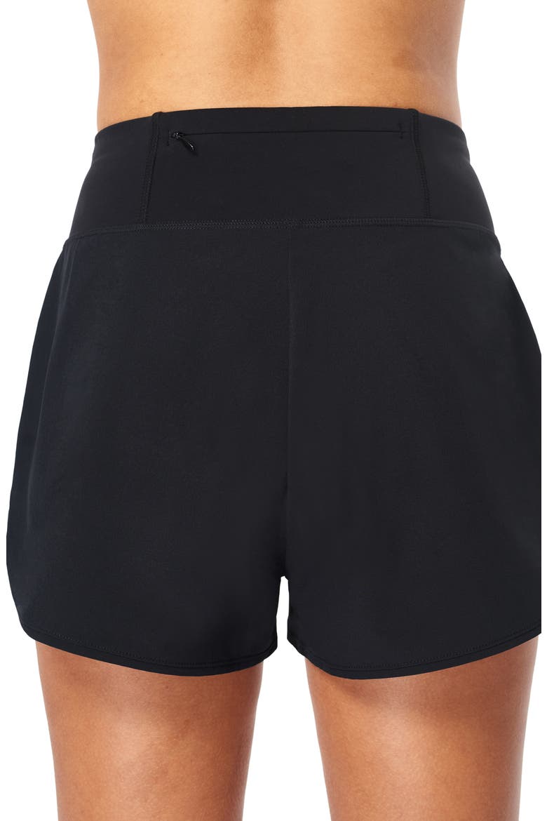 Time Trial Running Shorts, Alternate, color, BLACK