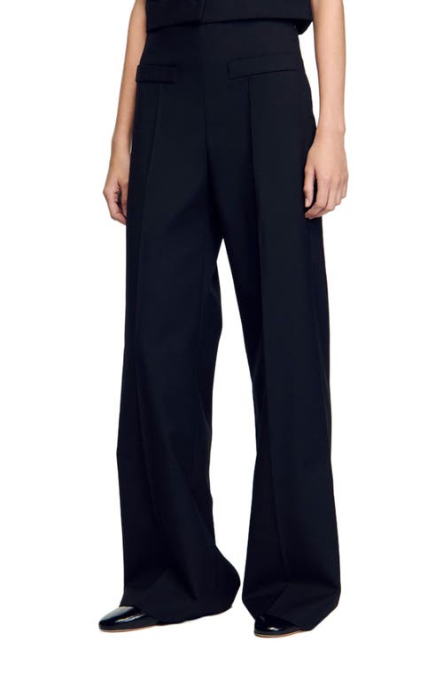 Sandro Suit Trousers In Black