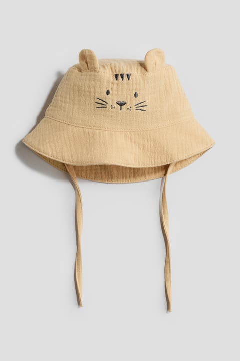 Embroidery-detail Sun Hat