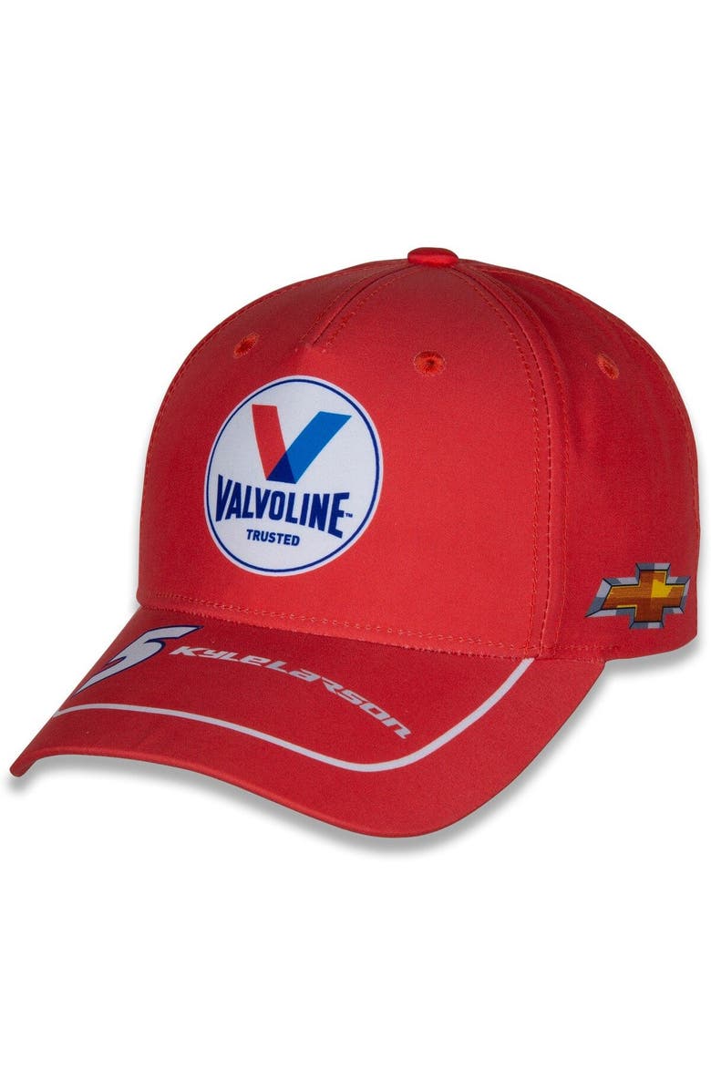 HENDRICK MOTORSPORTS TEAM COLLECTION Men's Hendrick Motorsports Team Collection Red Kyle Larson Uniform Adjustable Hat, Main, color,