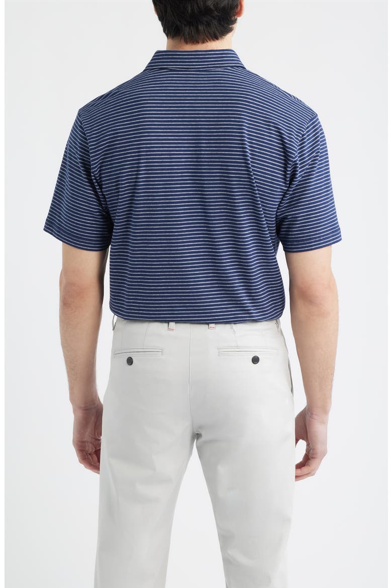 Crown Flex Pima Cotton Blend Polo, Alternate, color, NAVY
