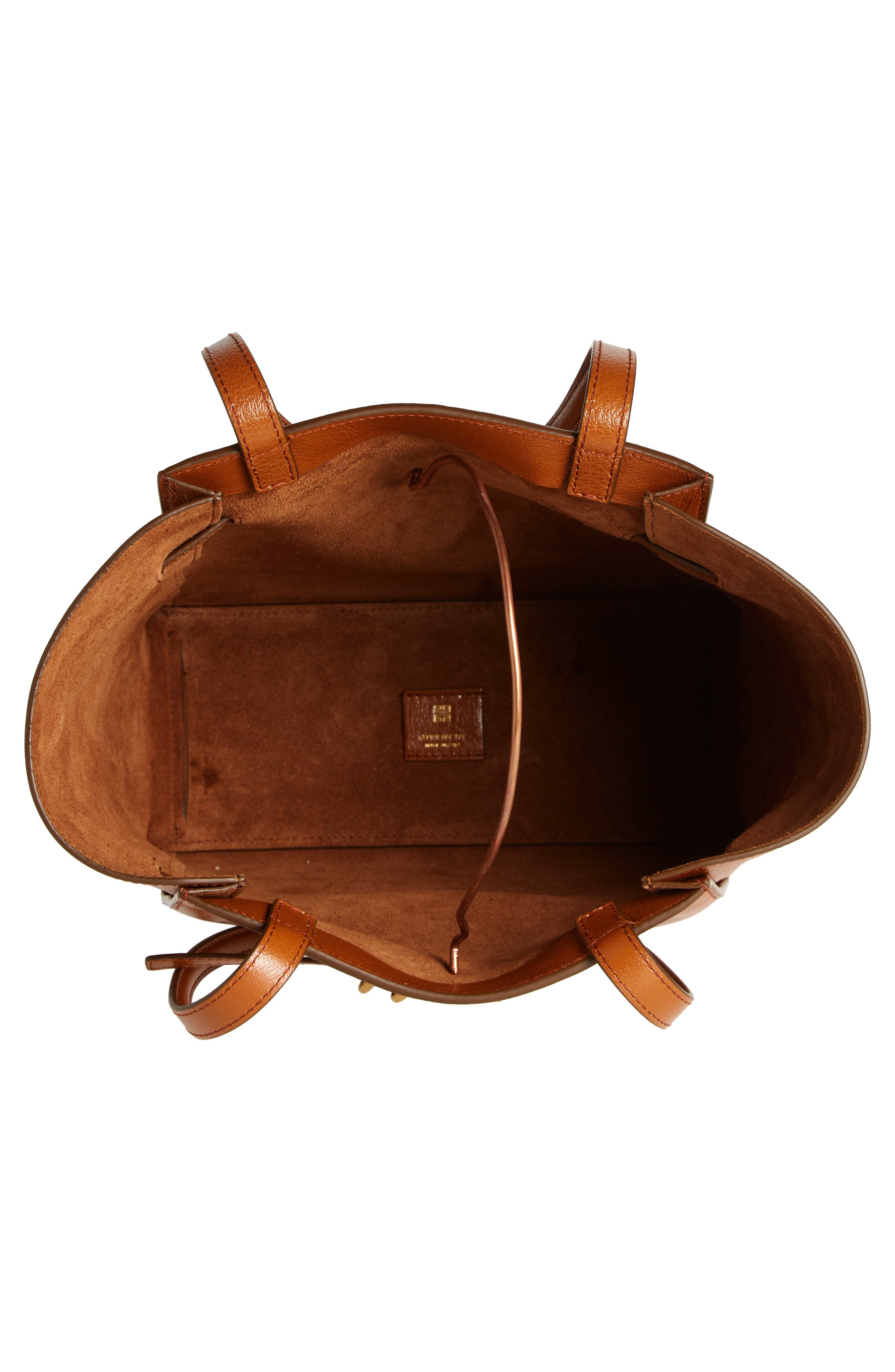 Givenchy Small Voyou Belted Leather Tote, Alternate, color, 