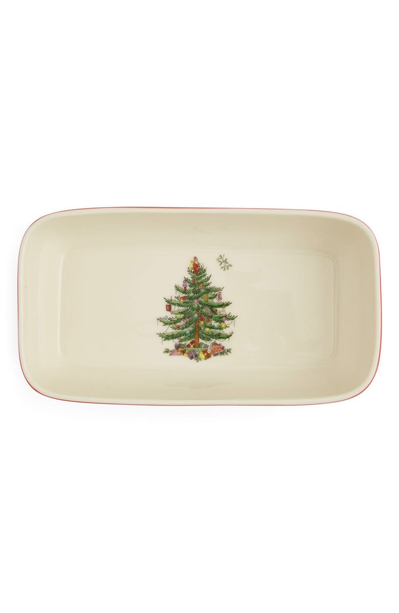 Spode Christmas Tree Tartan Casserole & Server Set, Alternate, color, 