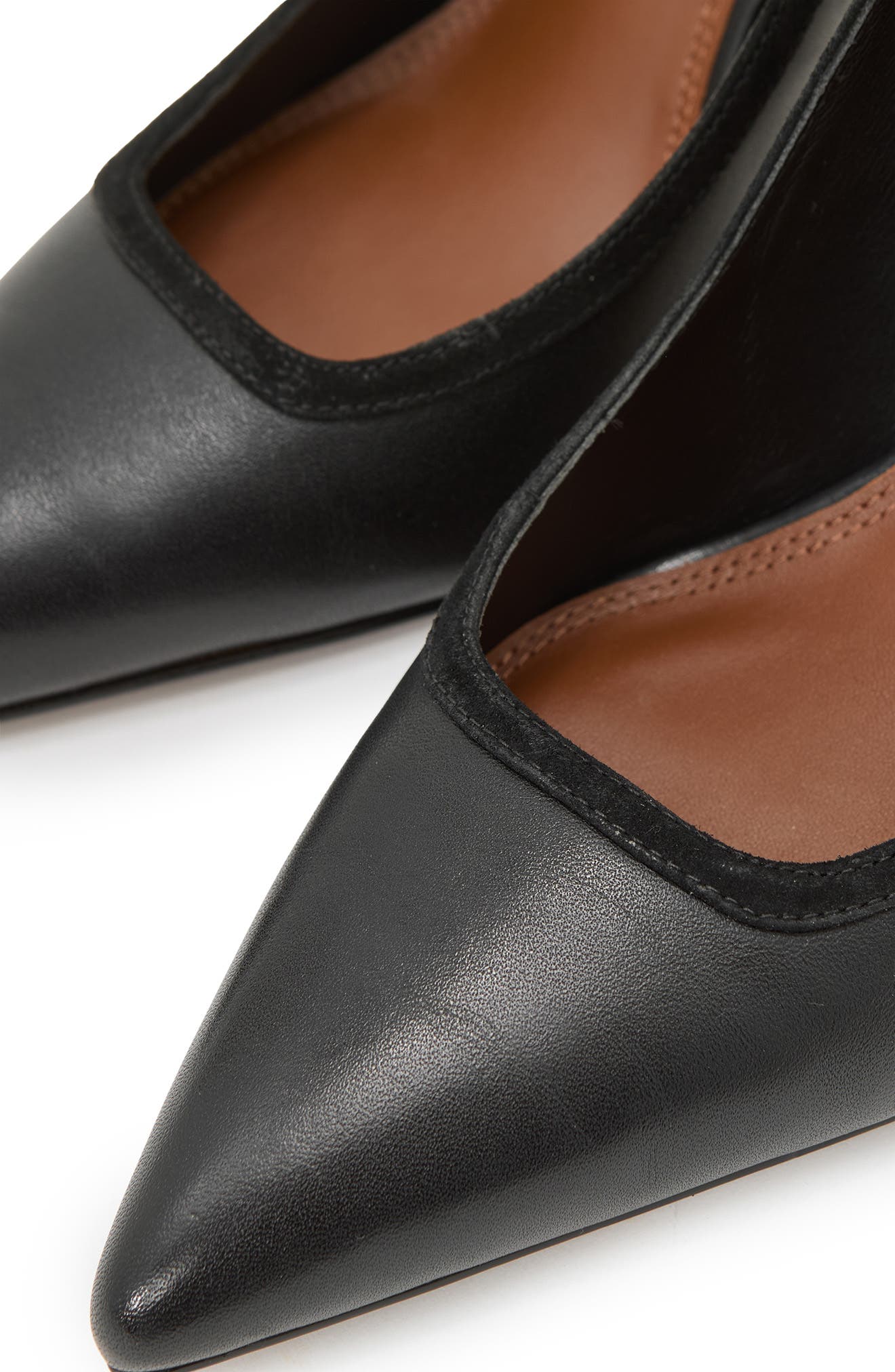 Reiss Jemima Pointed Toe Pump, Alternate, color, Black