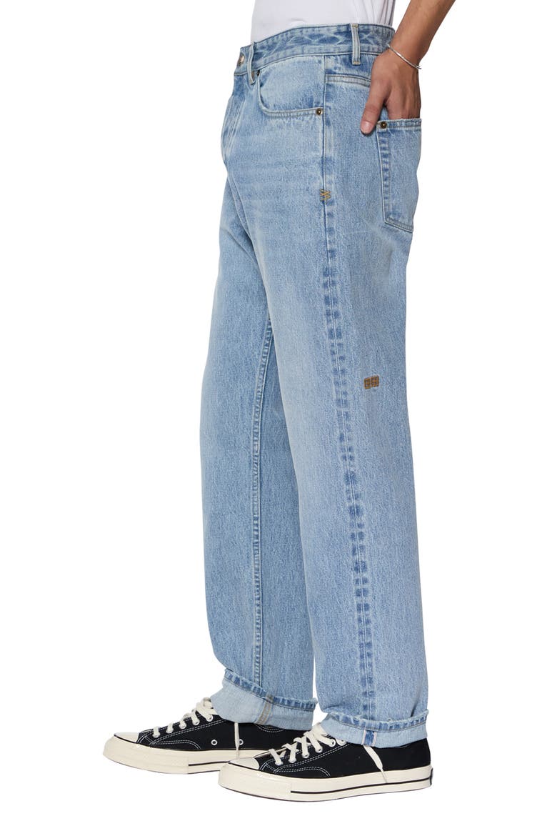 Hazlow Selvedge Sydney Blue Straight Leg Jeans, Alternate, color, DENIM