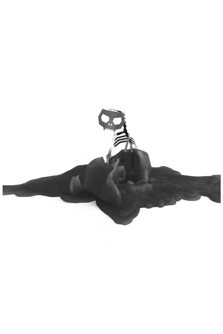 'Kisa' Kitty Candle, Alternate, color, BLACK
