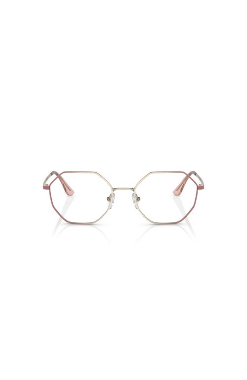 Vogue Eyewear 52mm Irregular Optical Glasses In Gold