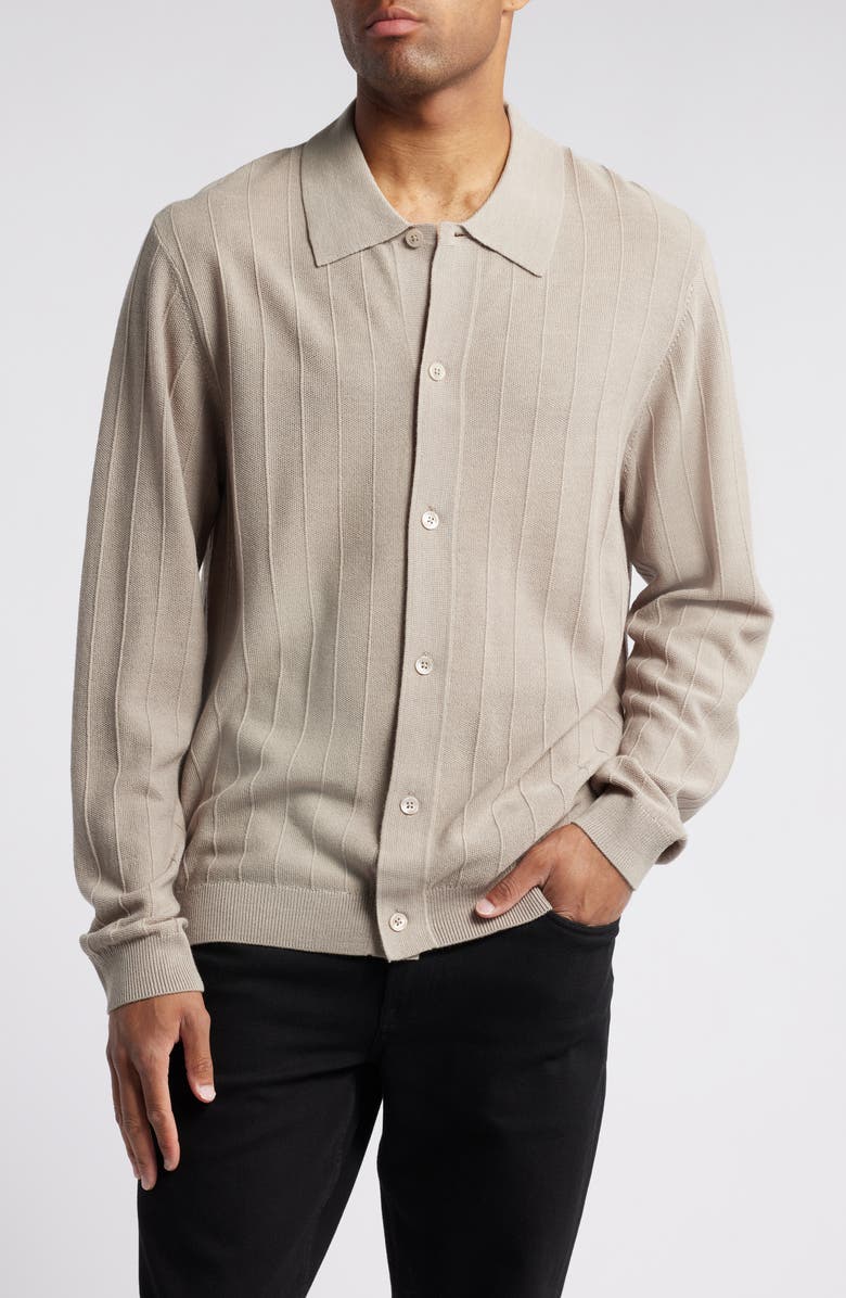 NN07 Thor Rib Wool Blend Cardigan, Main, color,