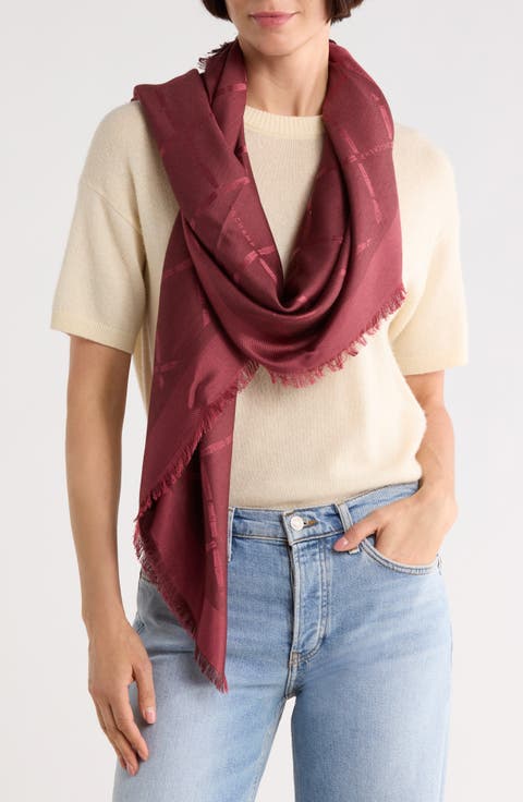 Logo Jacquard Scarf