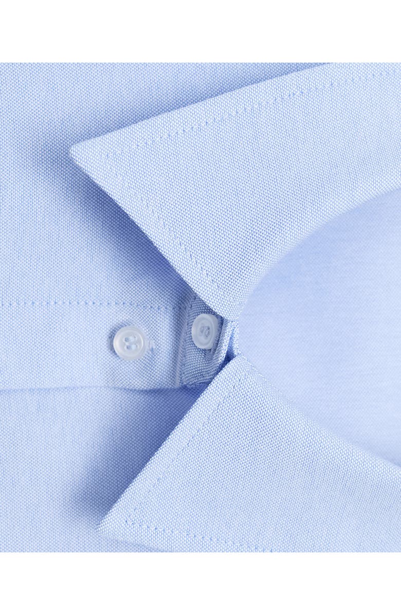 MANGO Oversize Button-Up Shirt, Alternate, color, Sky Blue