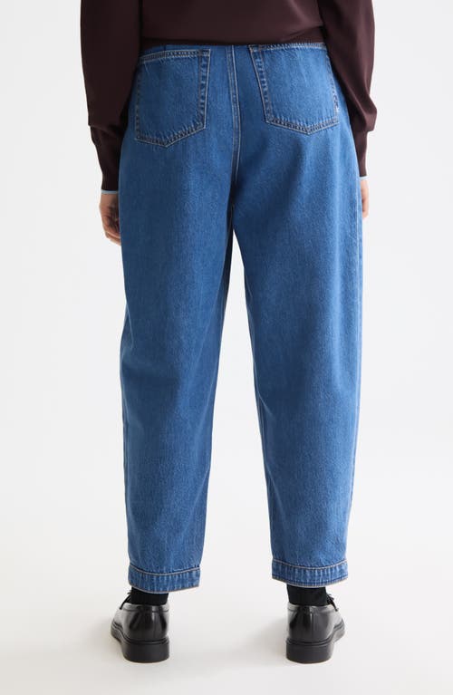 Scotch & Soda The Flux High Waist Loose Tapered Jeans In Blue