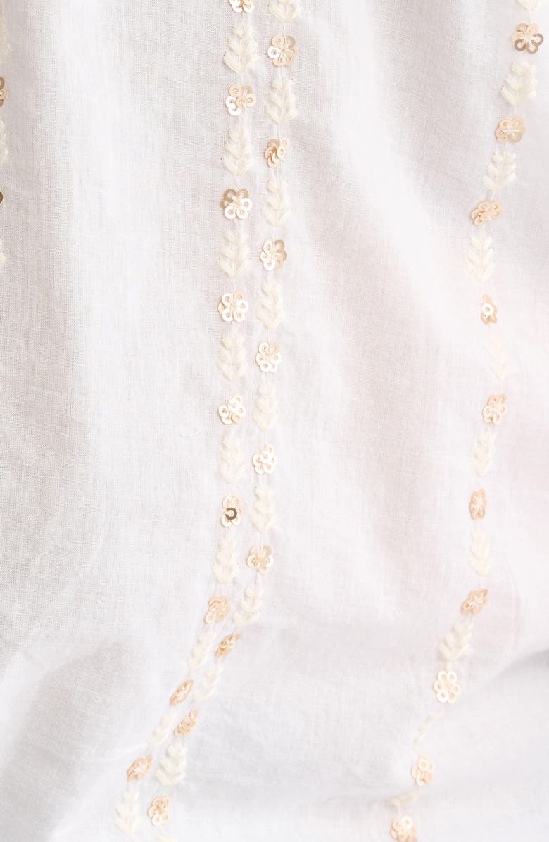 Wit & Wisdom Sequin Stripe Cotton Top, Alternate, color, 