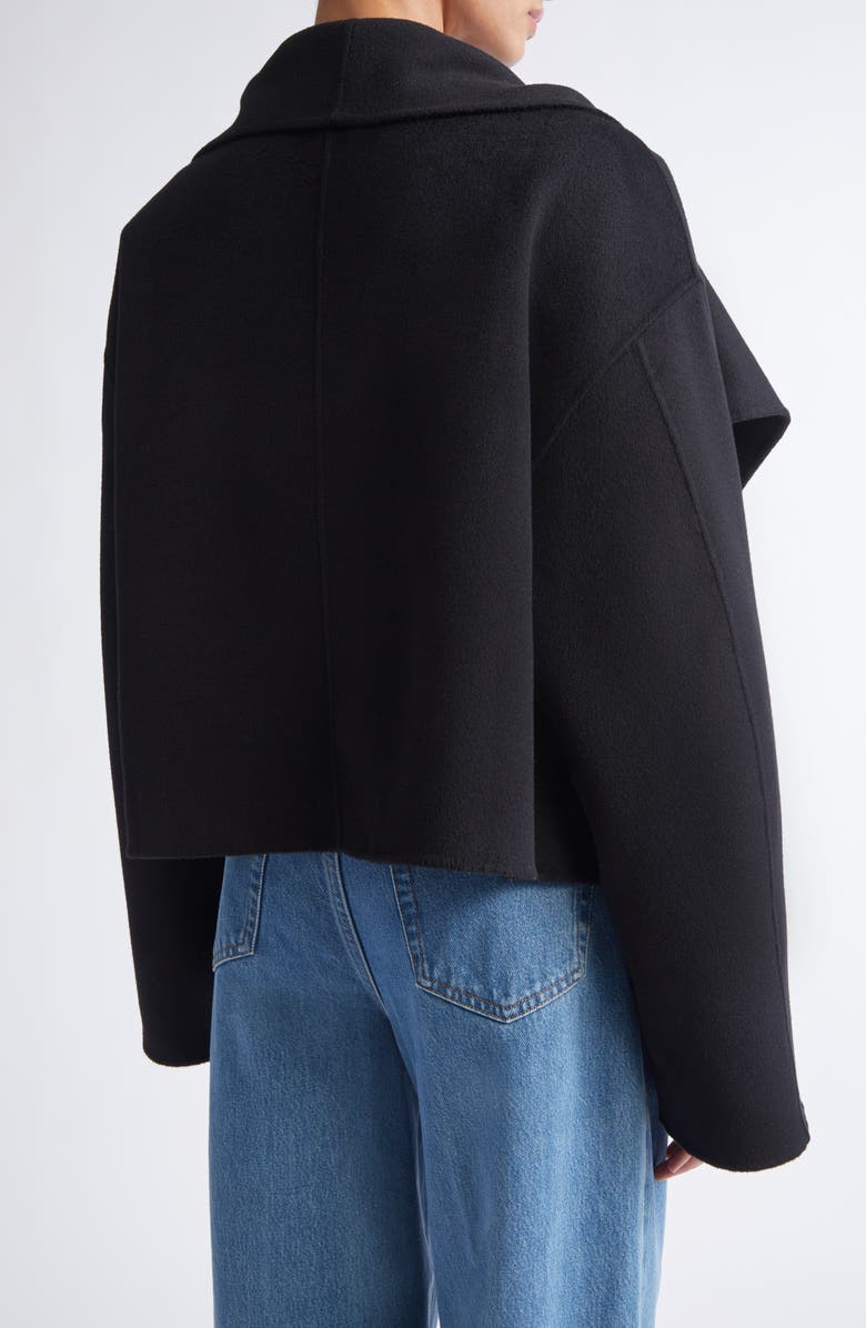 TOTEME Signature Double Face Wool Jacket, Alternate, color, Black