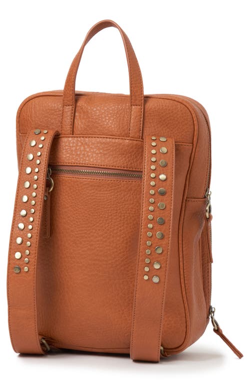 Urban Originals Blackbird Studded Backpack In Brown
