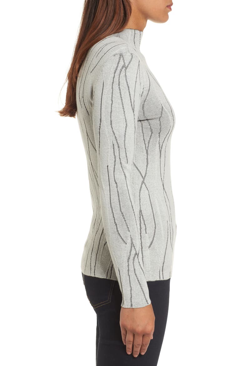 Artisanal Crackle Jacquard Sweater, Alternate, color, CHALK