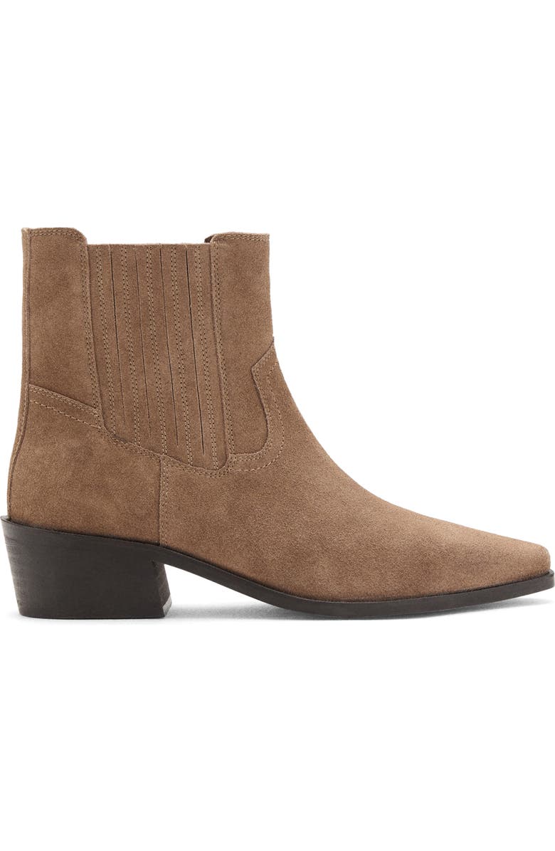 MANGO TEEN Suede Ankle Boot, Alternate, color, Sand