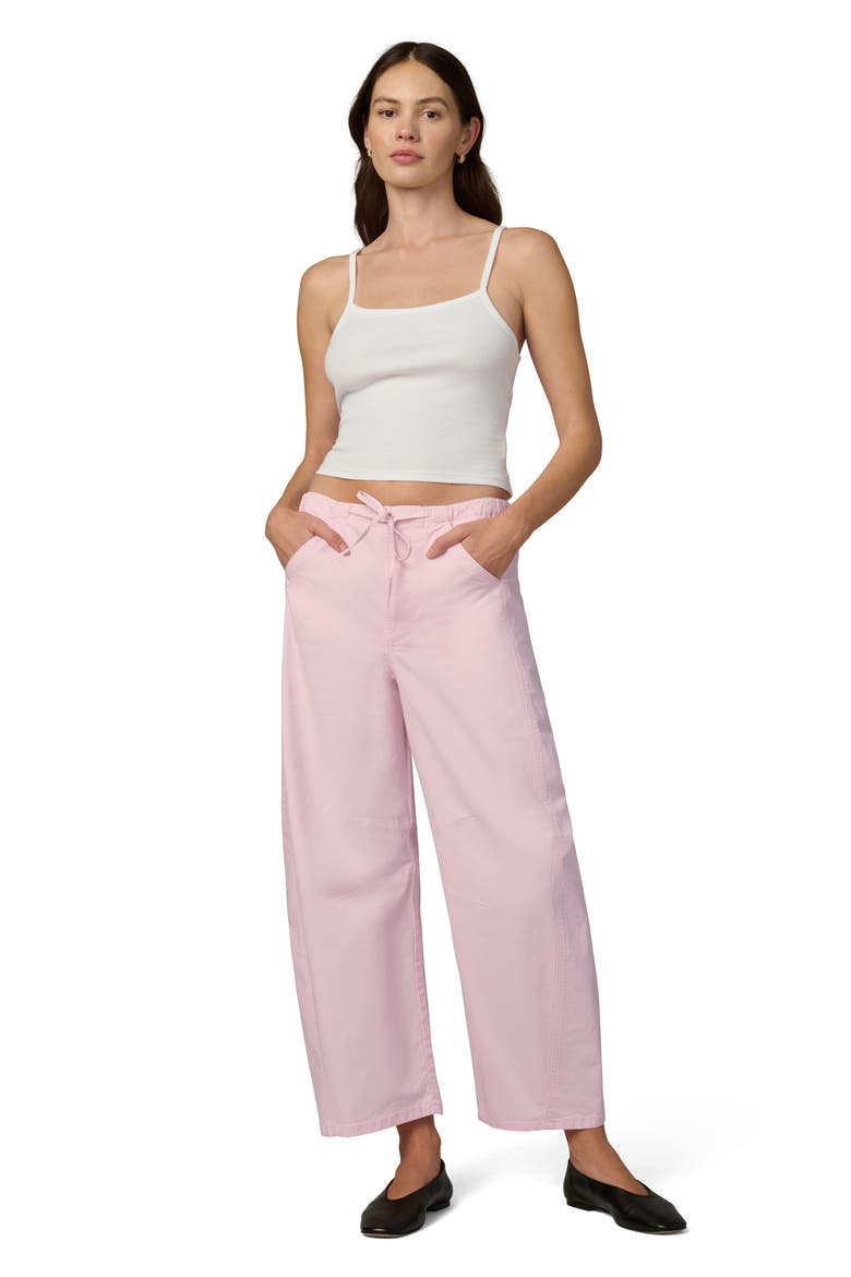 The Bowie Cotton Blend Drawstring Pants, Alternate, color, BLUSH