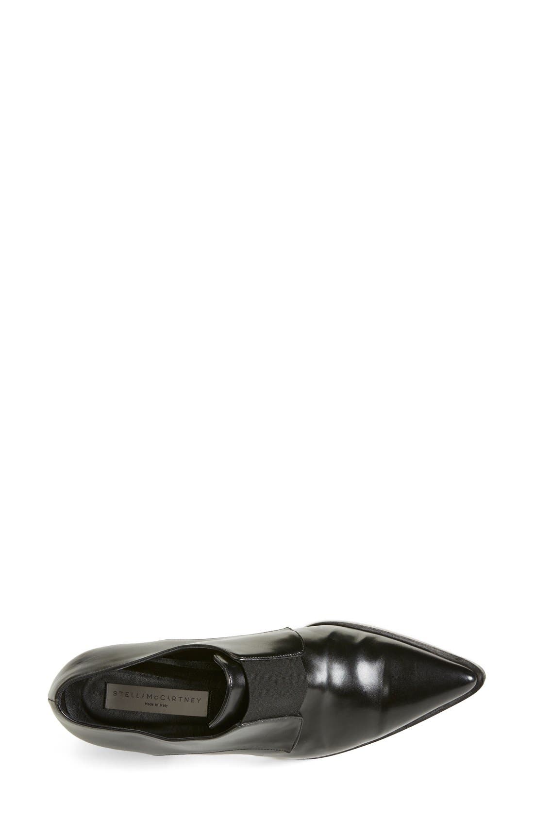Pointy Toe Loafer Flat, Alternate, color, BLACK