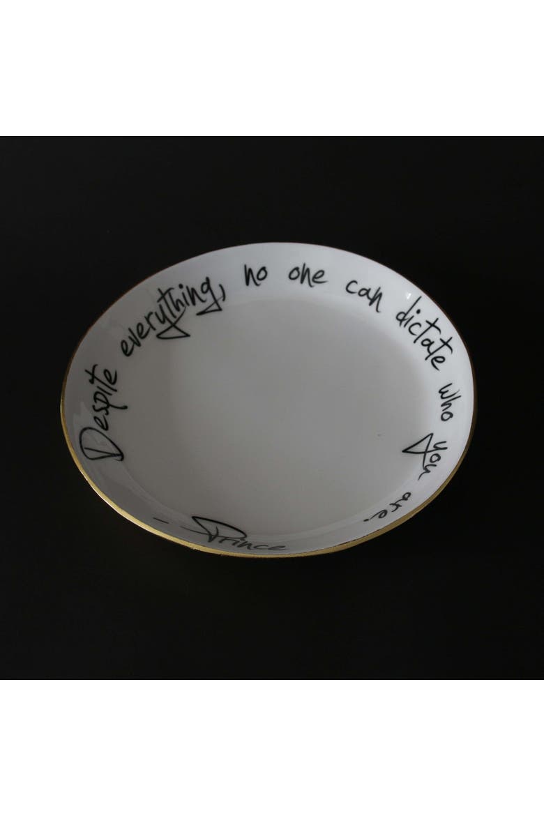 Prince - Bowl with Quote, Alternate, color, Gold