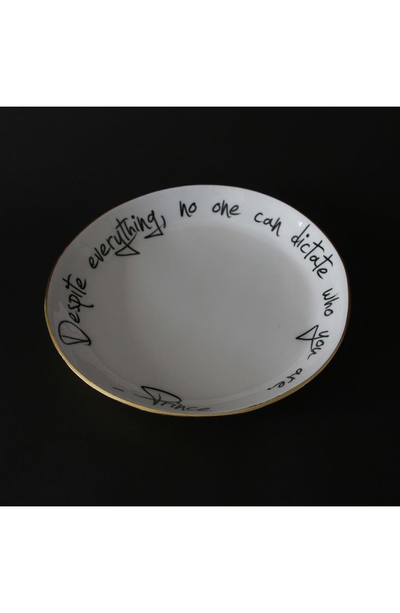 Lunares Prince - Bowl with Quote, Alternate, color, Gold