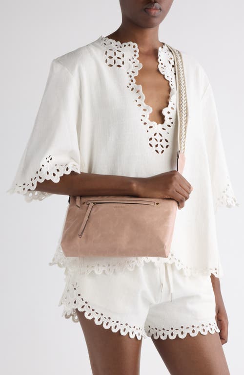 Isabel Marant Nessah Leather Crossbody Bag In Pink