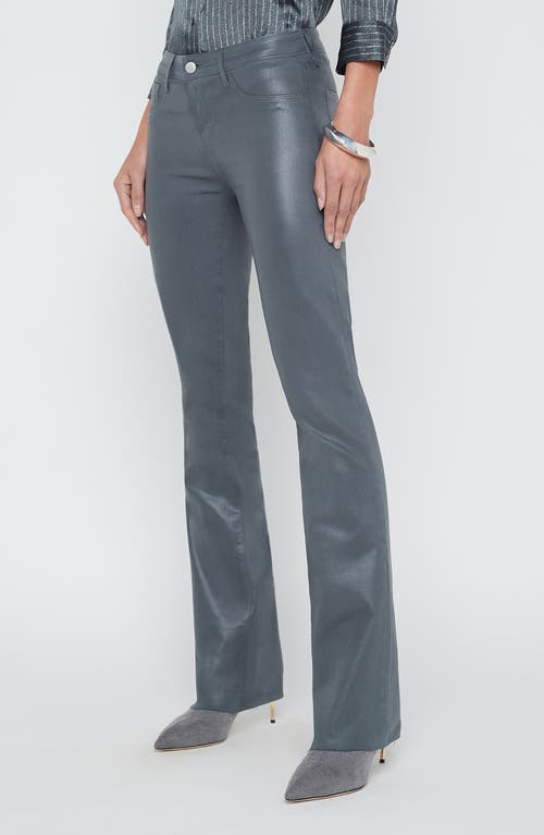 L'agence Sneeki Low Rise Raw Hem Straight Leg Jeans In Gray