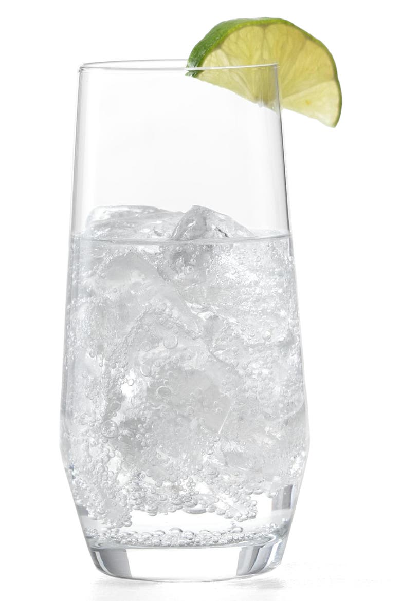 Pure Set of 6 Cocktail Tumblers, Alternate, color, CLEAR