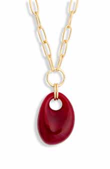 Resin Pendant Chain Necklace