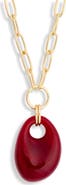 Panacea Resin Pendant Chain Necklace