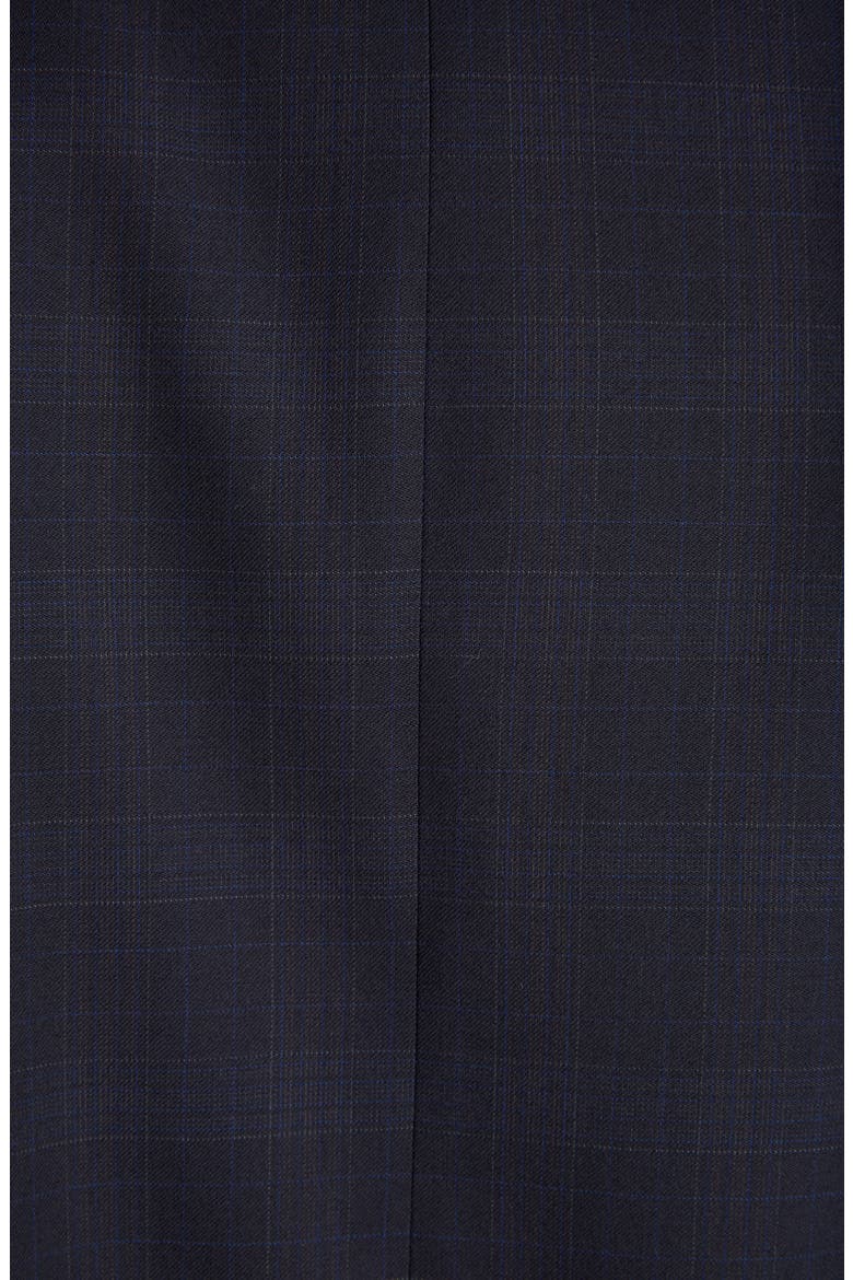 Plaid Wool Flap Jacket, Alternate, color, DARK NAVY