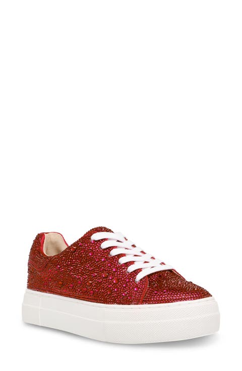 Sidny Crystal Pavé Platform Sneaker (Women)